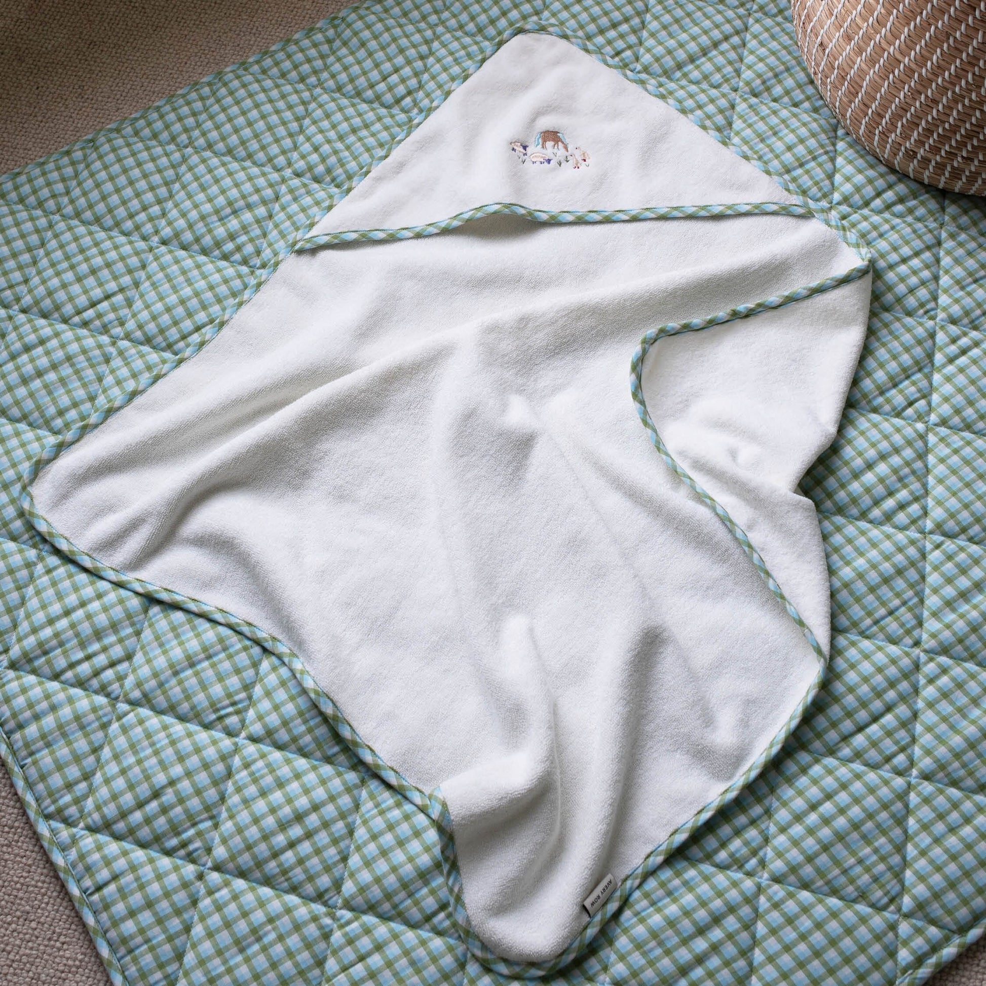 Hooded Towel - Baby - Little Farm Towelling Avery Row Wholesale 