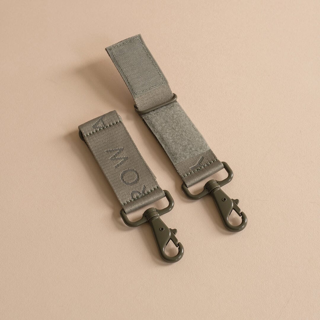 Logo Pram Bag Clips - Olive Changing Bags & Travel Changing Mats Avery Row Wholesale 