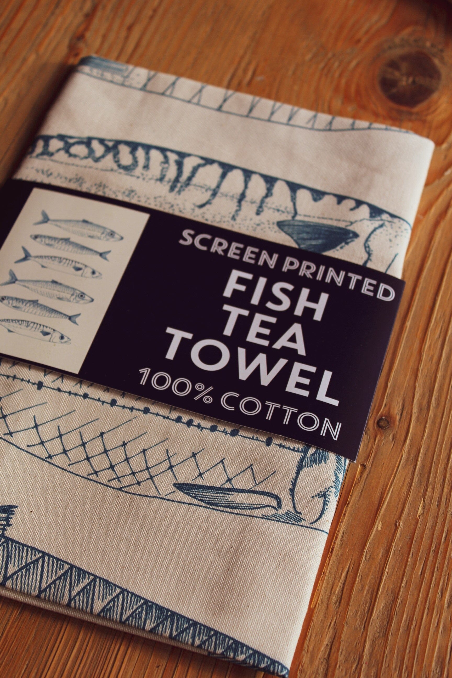 Lottie Day - Fish Tea Towel Tea Towel Lottie Day 