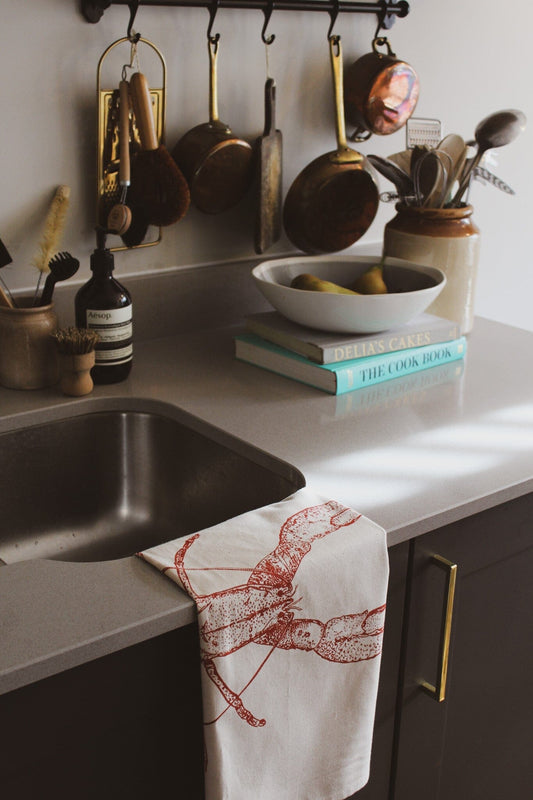 Lottie Day - Lobster Tea Towel Tea Towel Lottie Day 