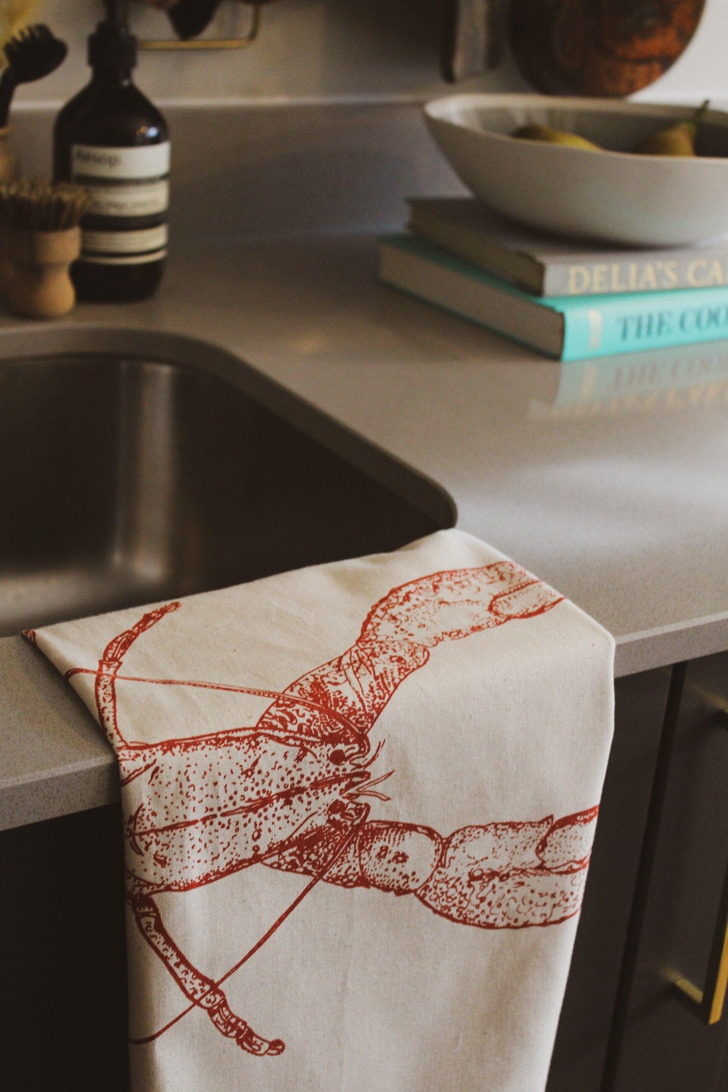Lottie Day - Lobster Tea Towel Tea Towel Lottie Day 