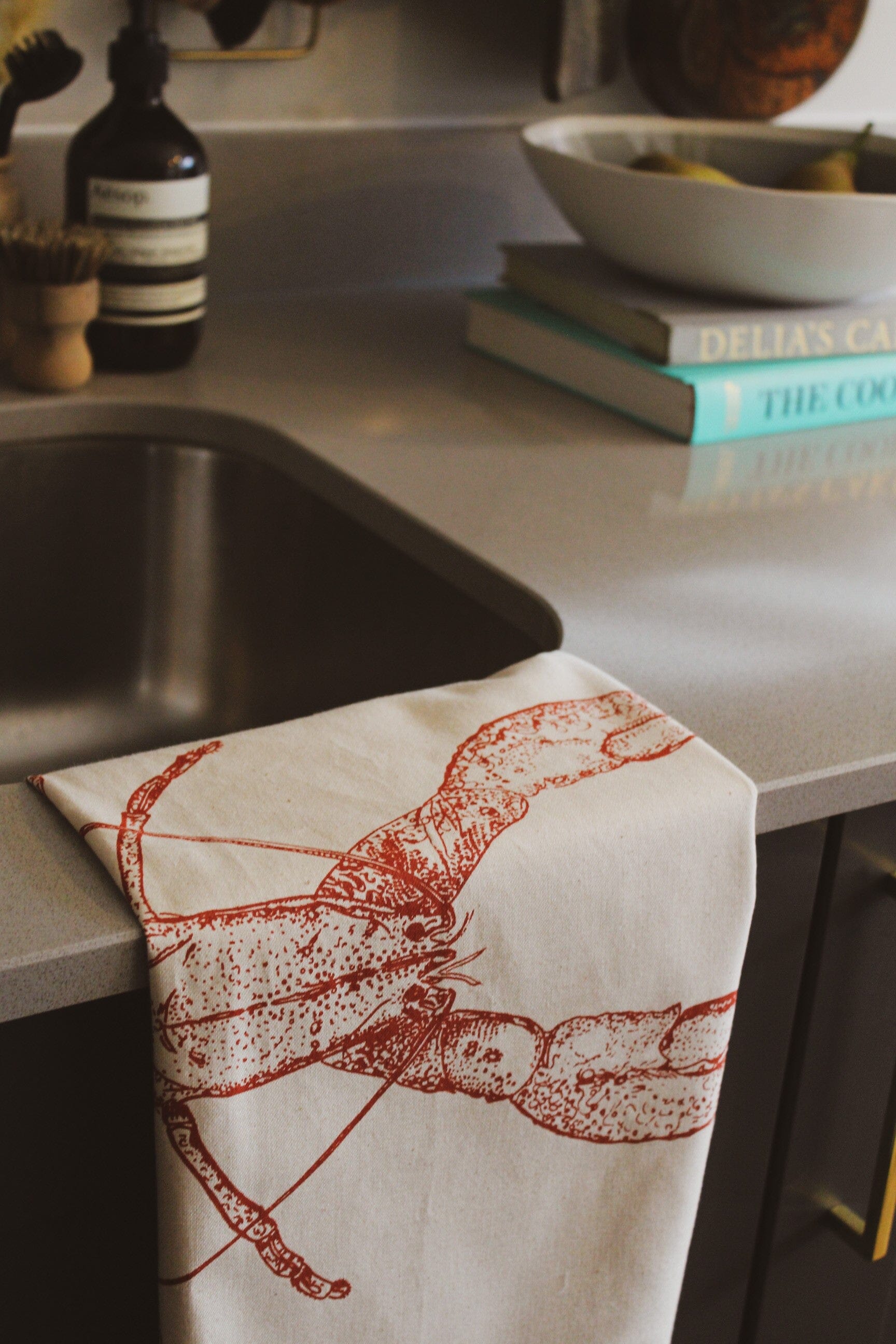 Lottie Day - Lobster Tea Towel Tea Towel Lottie Day 