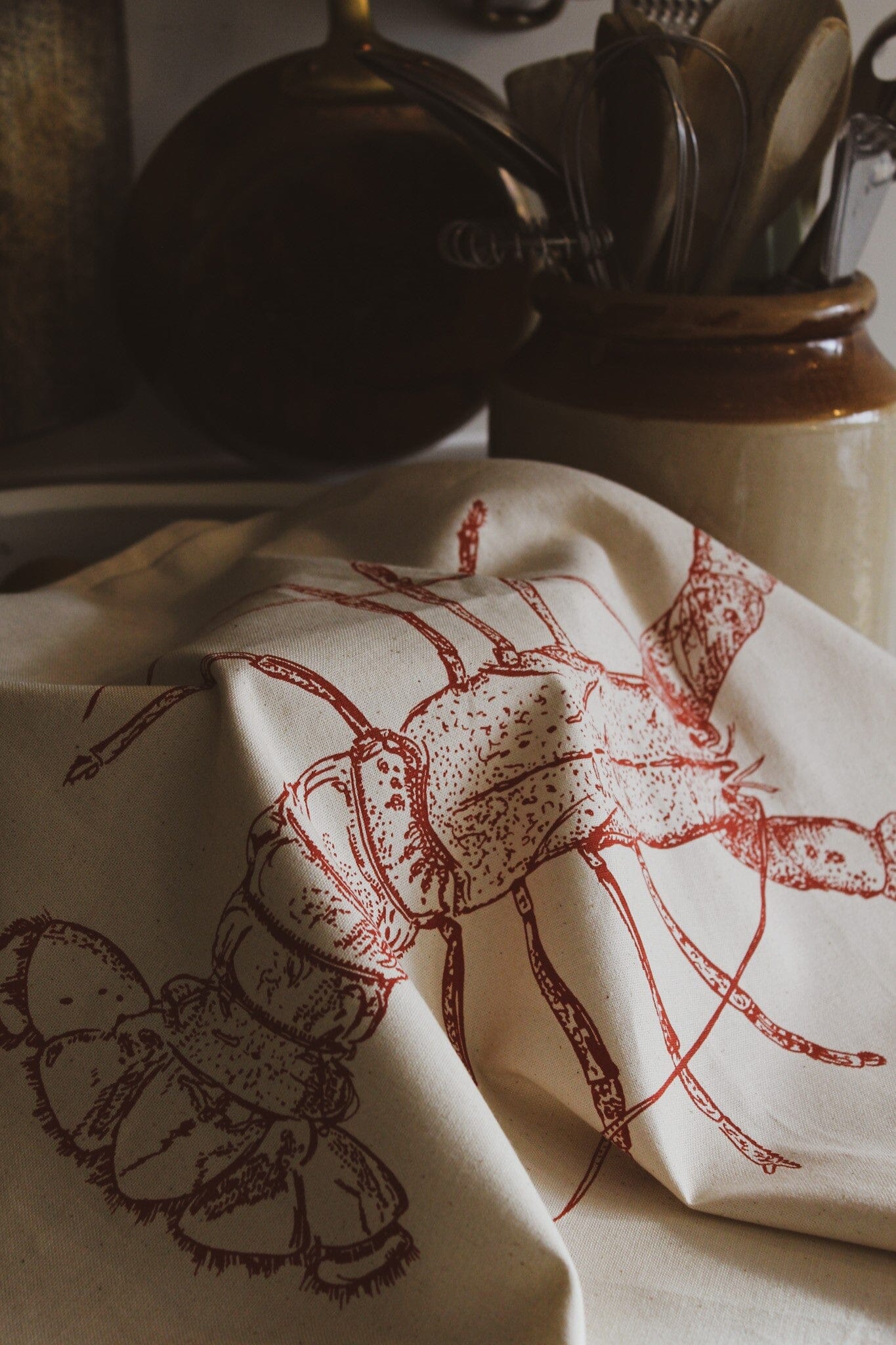Lottie Day - Lobster Tea Towel Tea Towel Lottie Day 