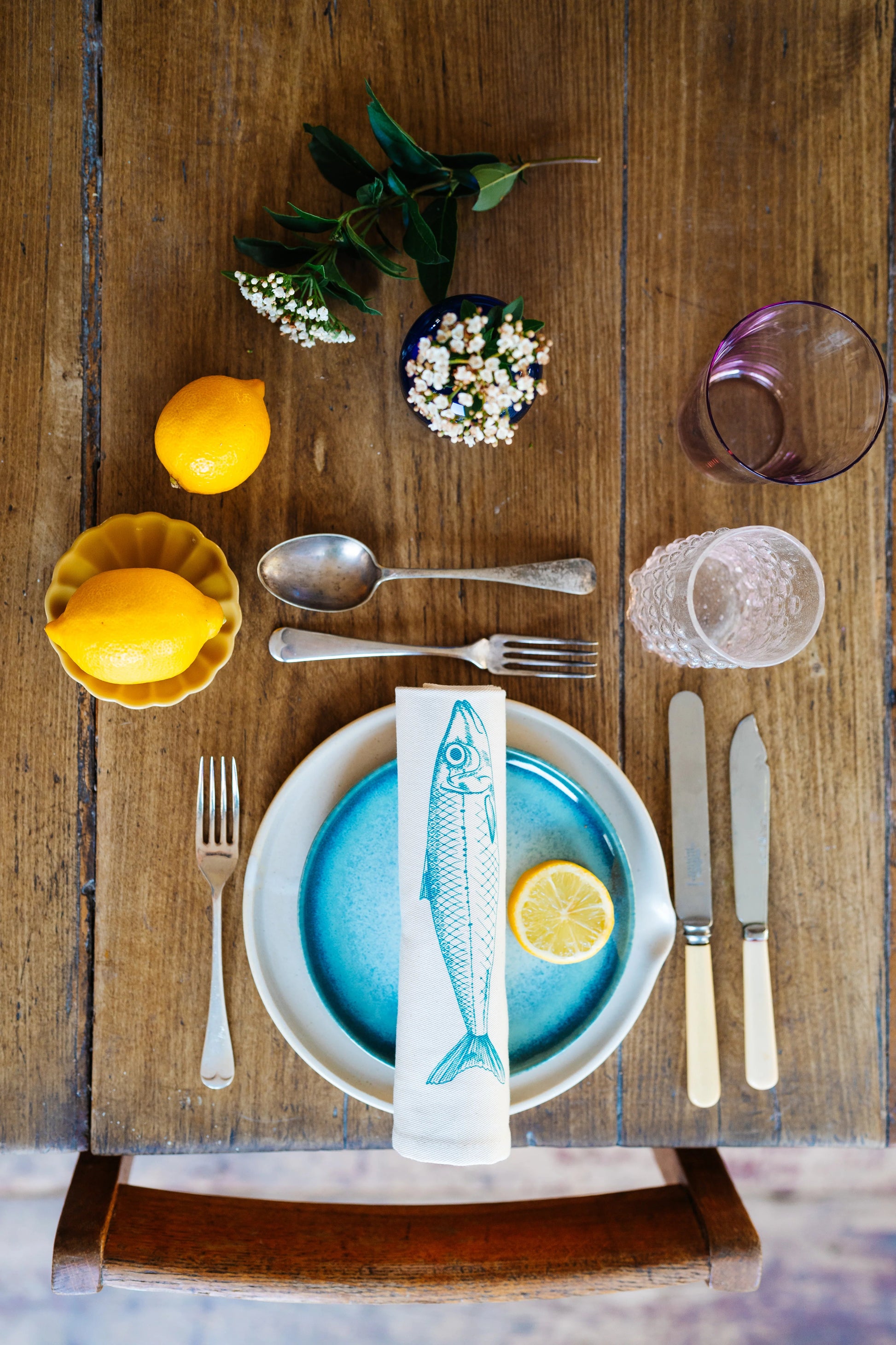 Lottie Day - Seafood Napkin Gift Set of 6 Napkins Lottie Day 