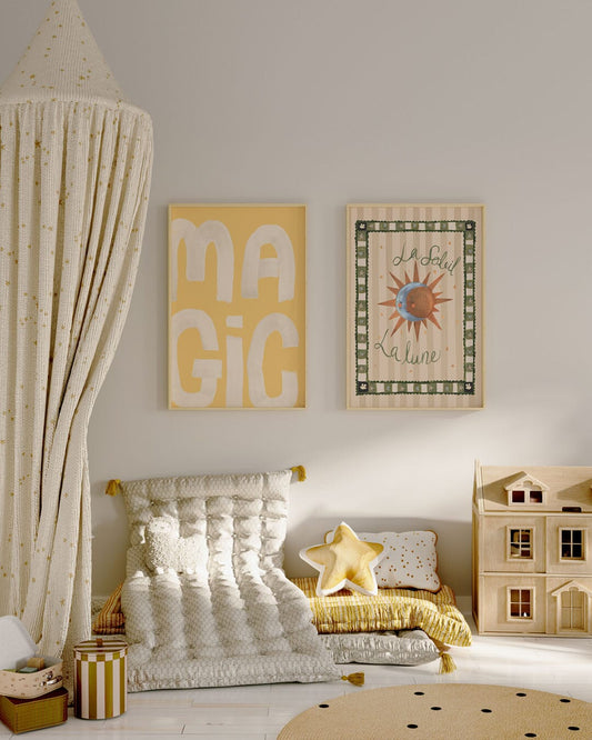 'Magic' - Word Art Print Art Print Lion & The Pear 