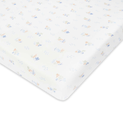 Organic Cotbed Fitted Sheet - Coastline Bedding Avery Row Wholesale 