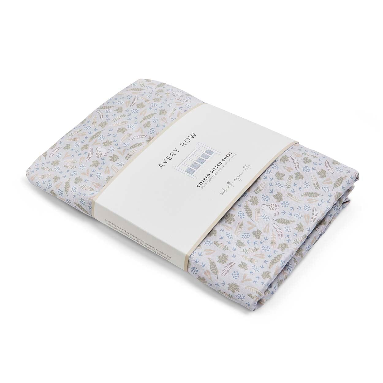 Organic Cotbed Fitted Sheet - Nature Trail Bedding Avery Row Wholesale 