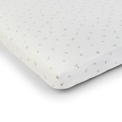 Organic Cotbed Fitted Sheet - Nettle Scatter Bedding Avery Row Wholesale 