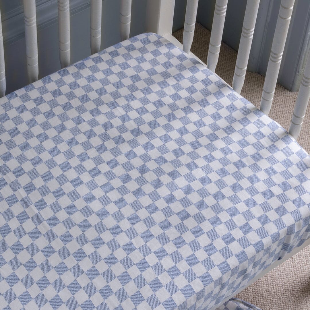 Organic Cotbed Fitted Sheet - Waves Bedding Avery Row Wholesale 