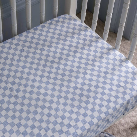 Organic Cotbed Fitted Sheet - Waves Bedding Avery Row Wholesale 