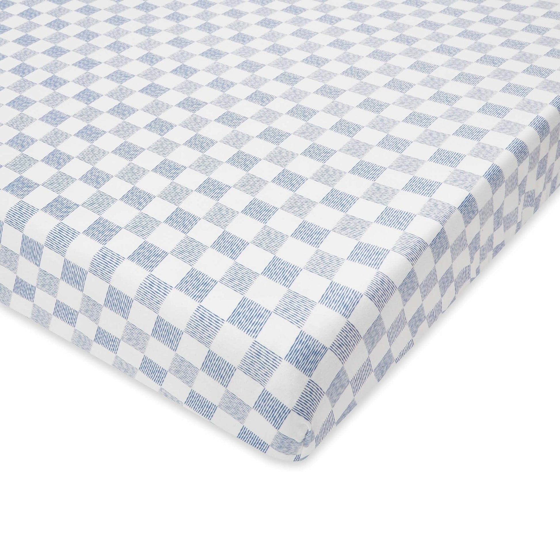 Organic Cotbed Fitted Sheet - Waves Bedding Avery Row Wholesale 