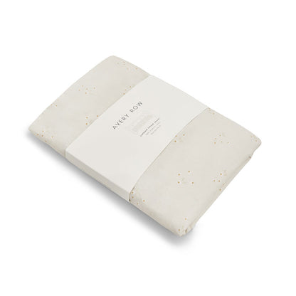 Organic Cotbed Fitted Sheet - Wild Chamomile Bedding Avery Row Wholesale 