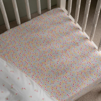 Organic Cotbed Fitted Sheet - Wildflower Garden Bedding Avery Row Wholesale 
