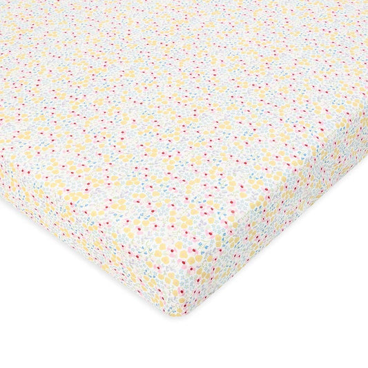 Organic Cotbed Fitted Sheet - Wildflower Garden Bedding Avery Row Wholesale 