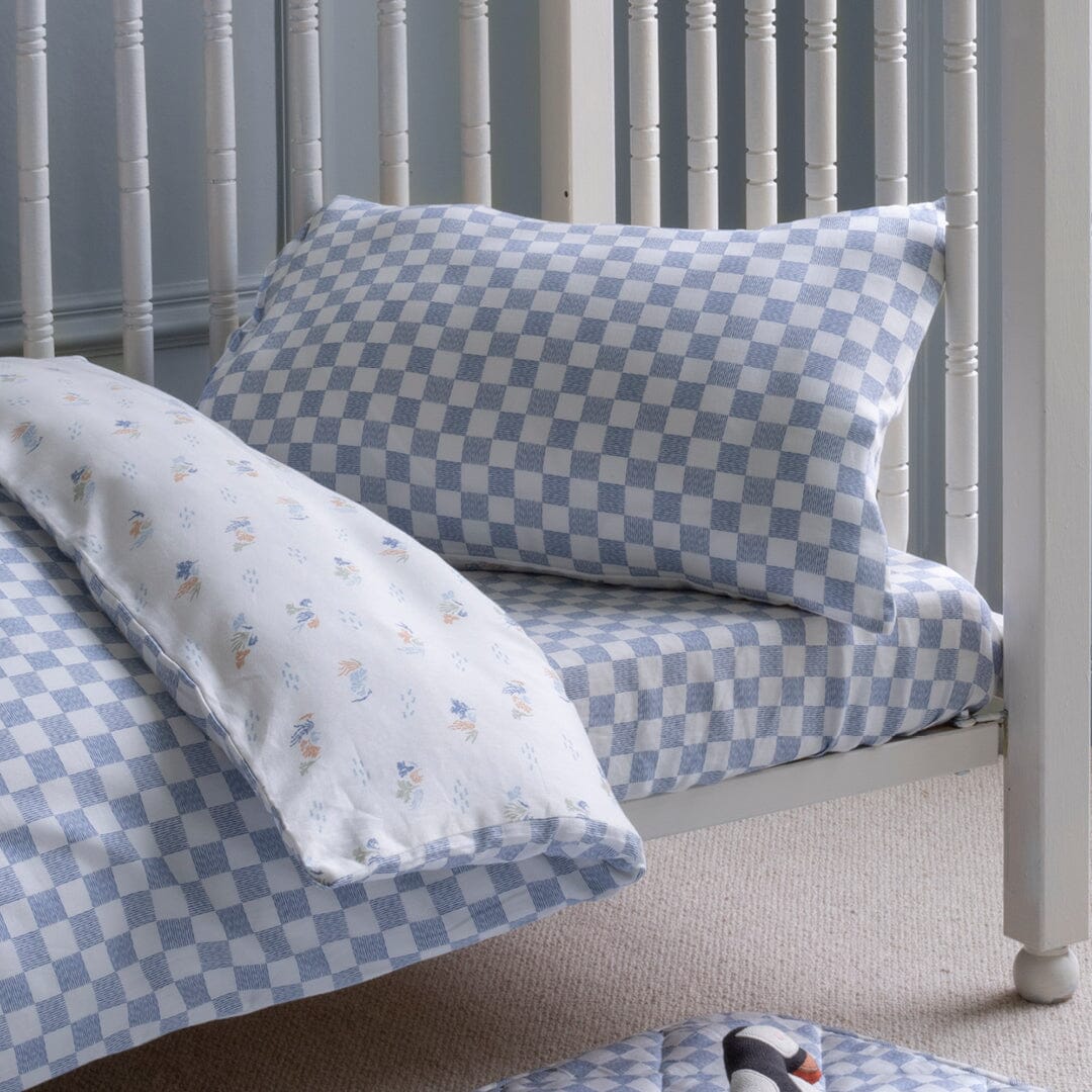 Organic Cotton Cotbed Bedding Set - Waves Bedding Avery Row Wholesale 