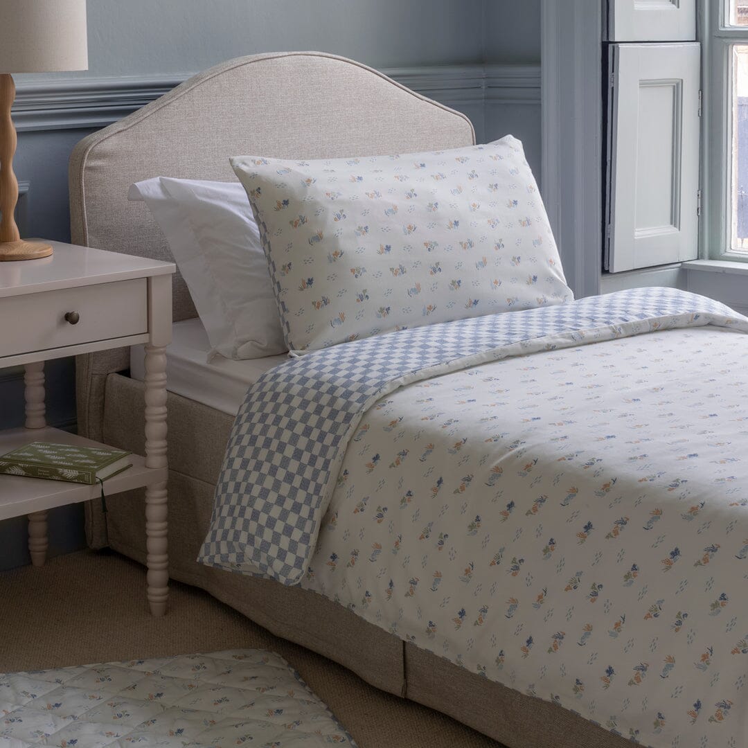 Organic Cotton Single Bedding Set - Coastline Bedding Avery Row Wholesale 