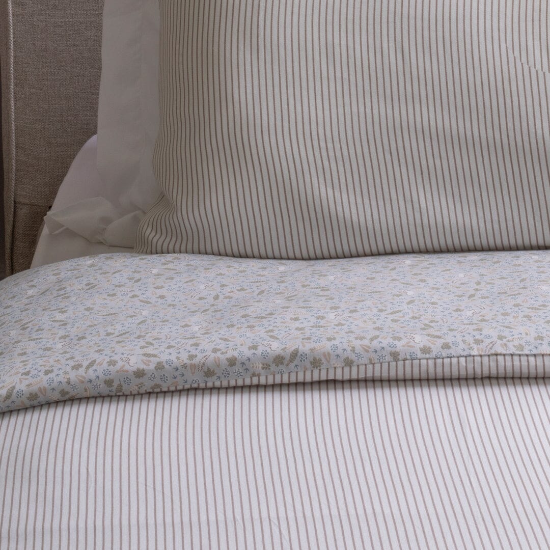Organic Cotton Single Bedding Set - Stripe Bedding Avery Row Wholesale 
