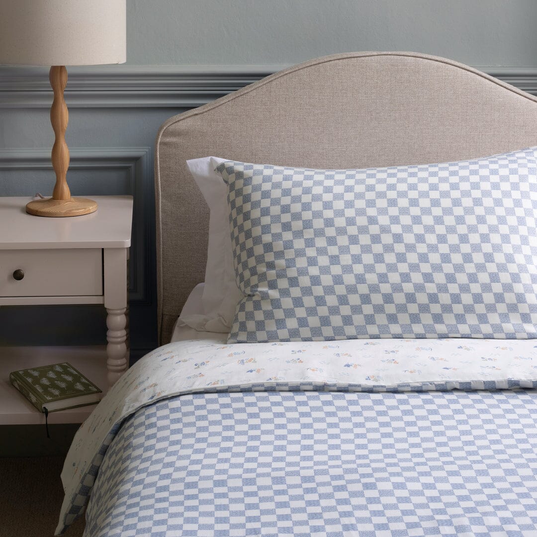 Organic Cotton Single Bedding Set - Waves Bedding Avery Row Wholesale 