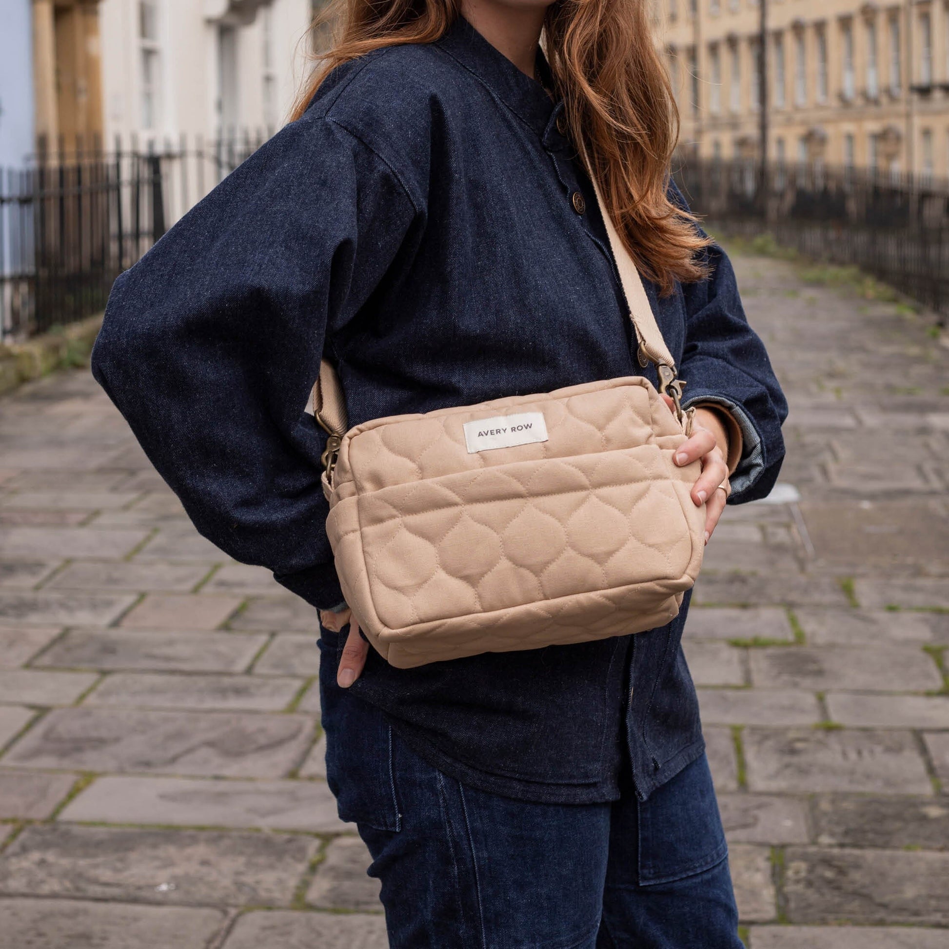 Pram Organiser Bag - Natural Changing Bags & Travel Changing Mats Avery Row Wholesale 
