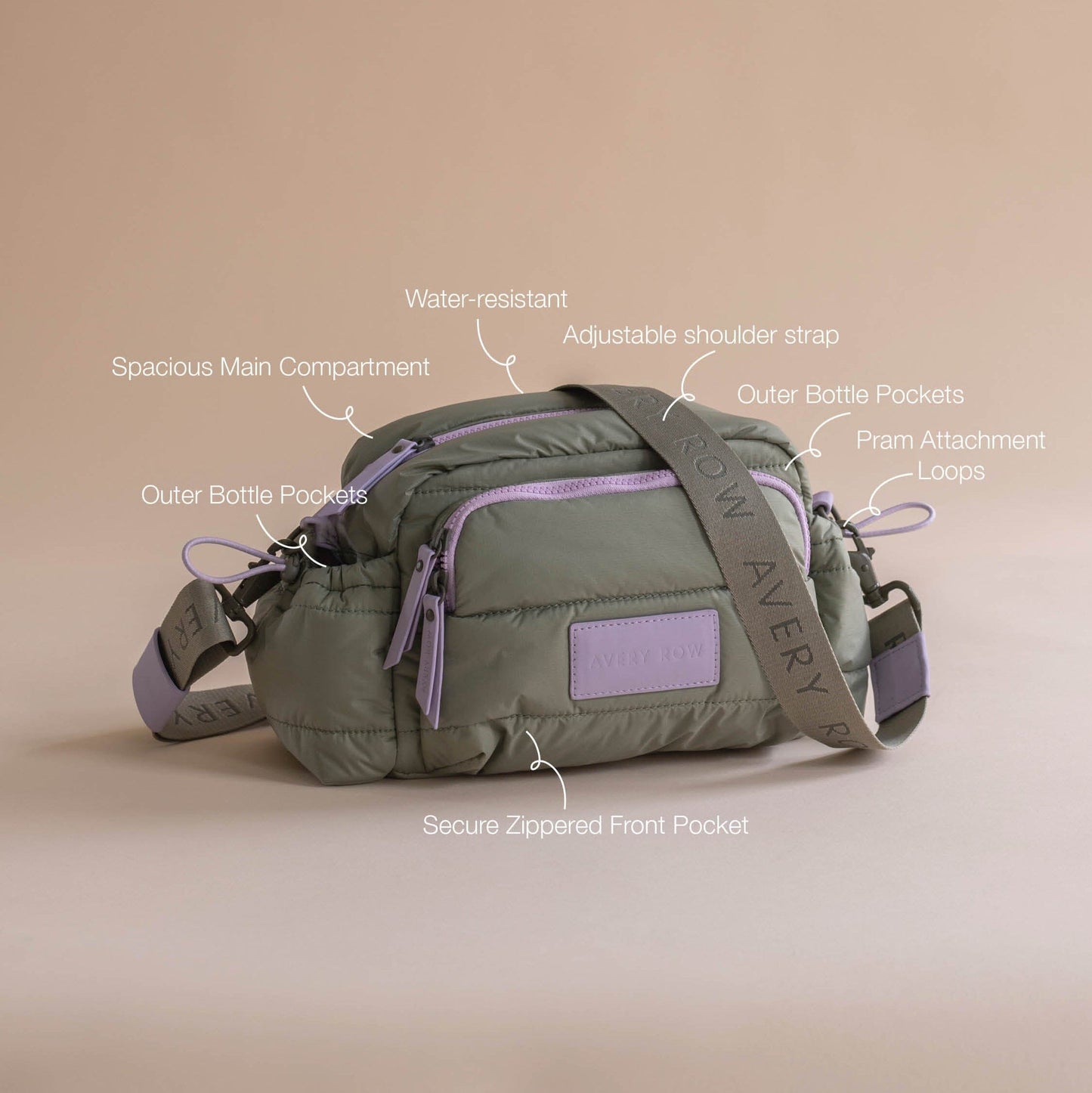 Pram Organiser Bag - Olive Changing Bags & Travel Changing Mats Avery Row Wholesale 