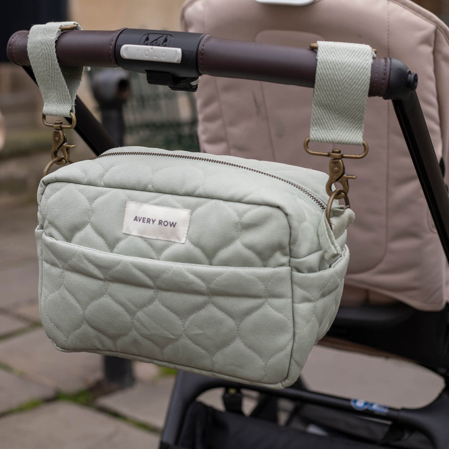 Pram Organiser Bag - Sage Changing Bags & Travel Changing Mats Avery Row Wholesale 