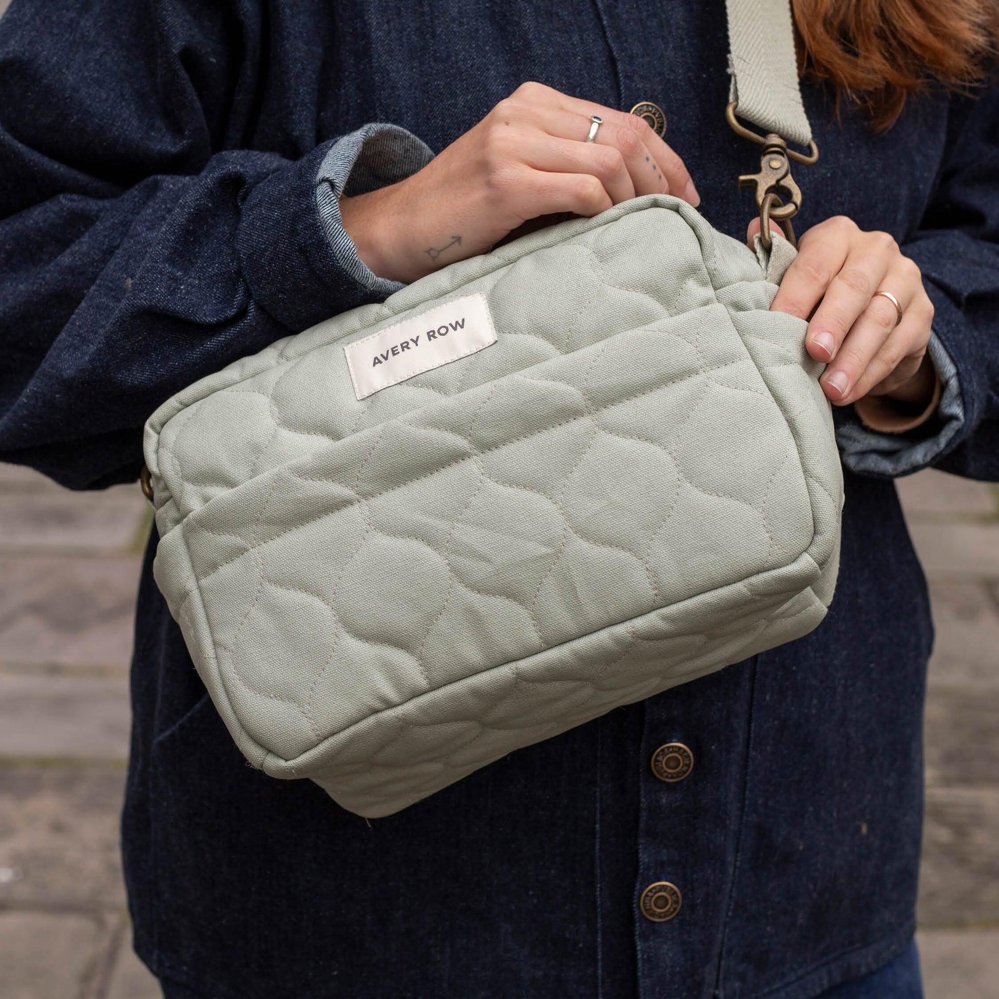 Pram Organiser Bag - Sage Changing Bags & Travel Changing Mats Avery Row Wholesale 