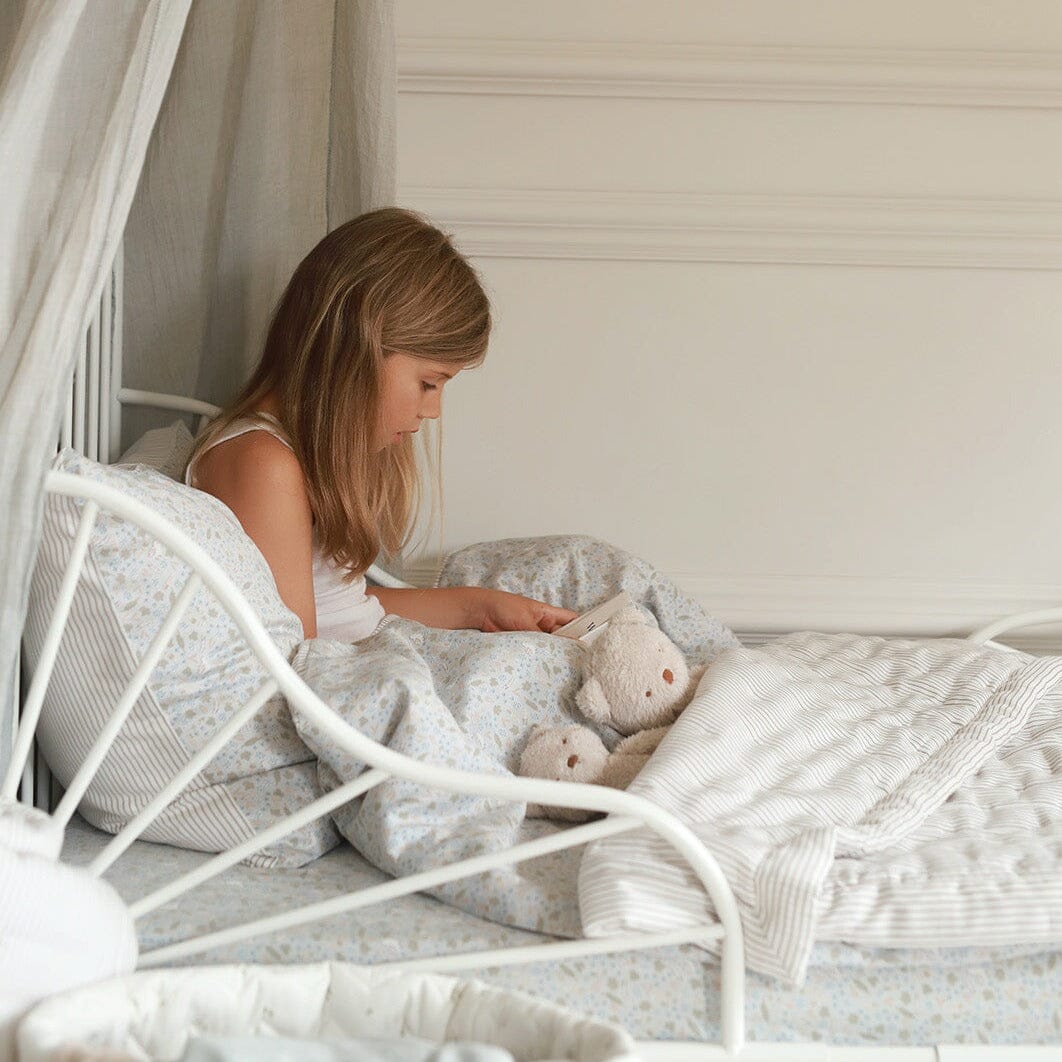 Quilted Bedspread - Natural Stripe Bedding Avery Row Wholesale 