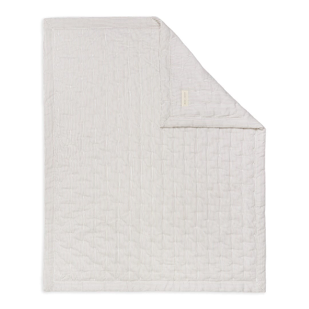 Quilted Bedspread - Natural Stripe Bedding Avery Row Wholesale 