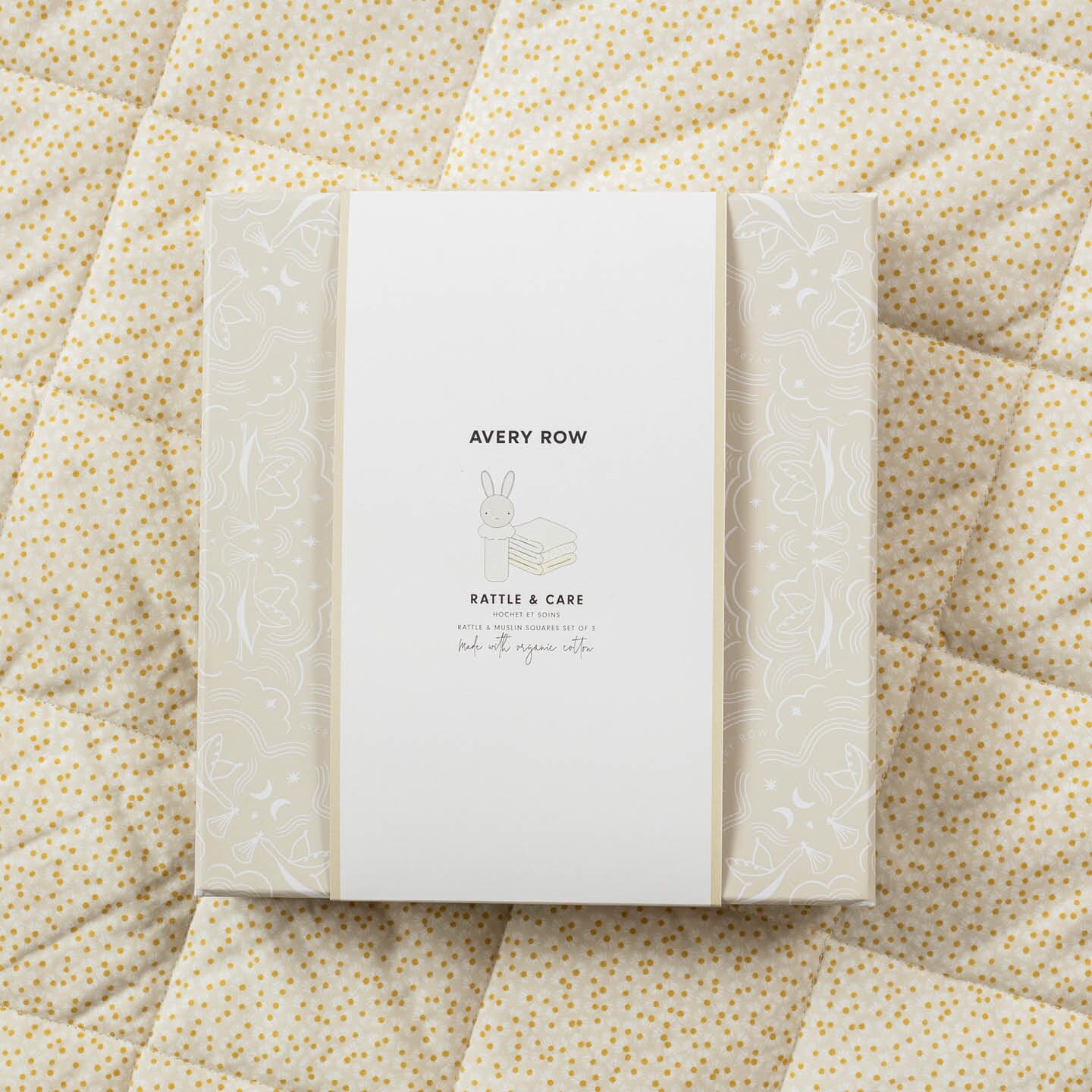 Rattle & Care New Baby Gift Set - Chamomile Avery Row Wholesale 