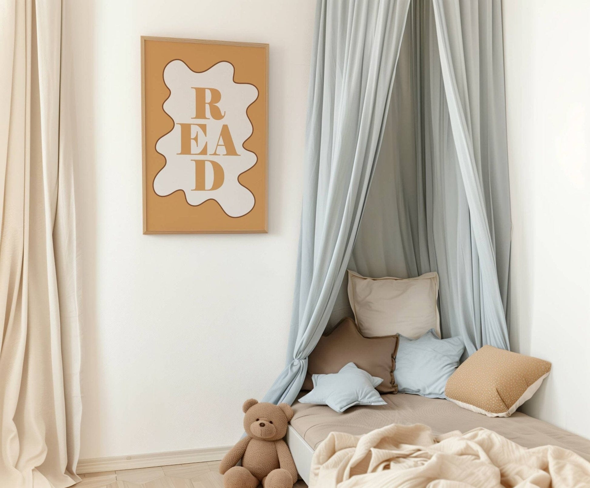 READ - Wavy Edition - Fine Art Print Autumns Corner A4 Mustard 