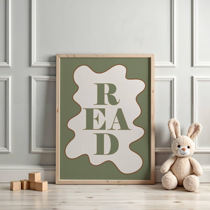 READ - Wavy Edition - Fine Art Print Autumns Corner A4 Olive 