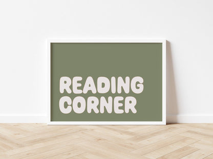 nursery wall décor book themed print
