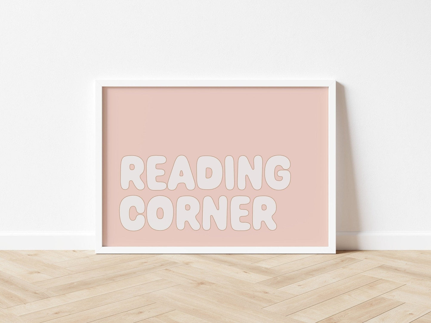 children’s bedroom wall art reading nook