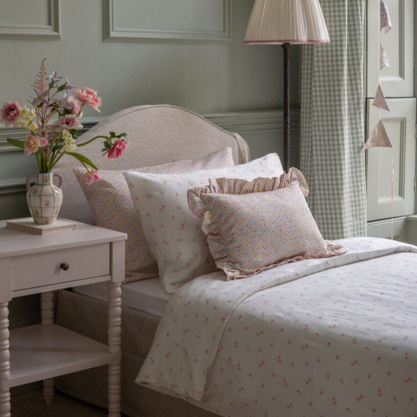 Rectangle Linen Frill Cushion - Wildflower Garden Avery Row Wholesale 