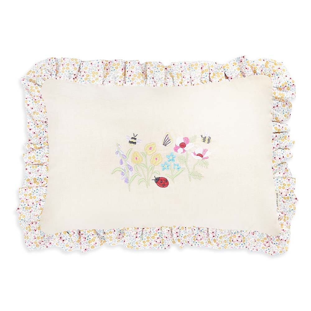 Rectangle Linen Frill Cushion - Wildflower Garden Avery Row Wholesale 