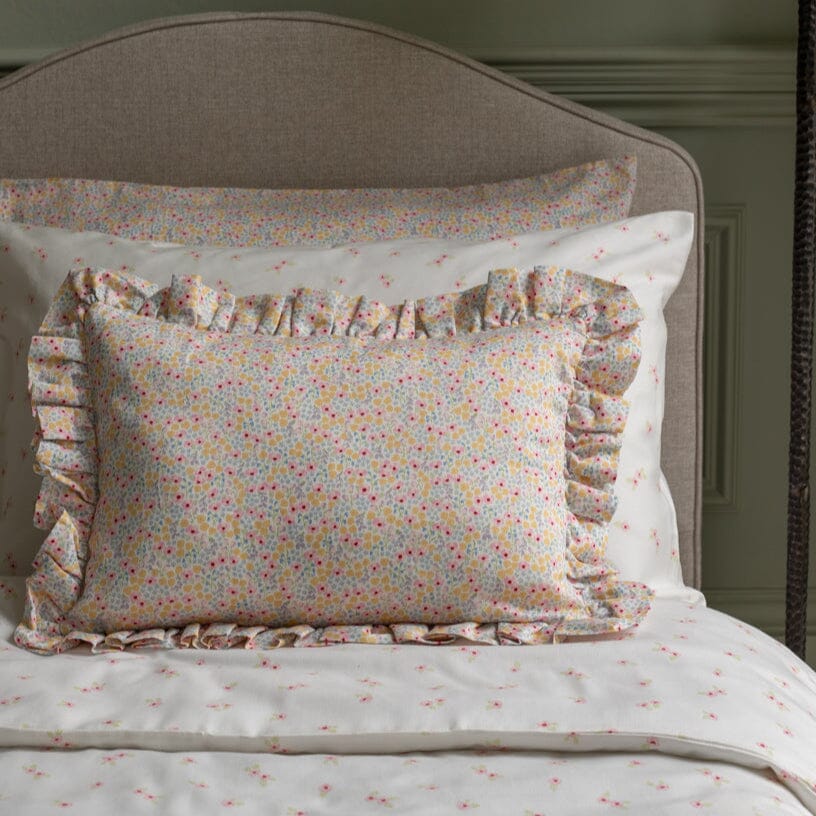 Rectangle Linen Frill Cushion - Wildflower Garden Avery Row Wholesale 