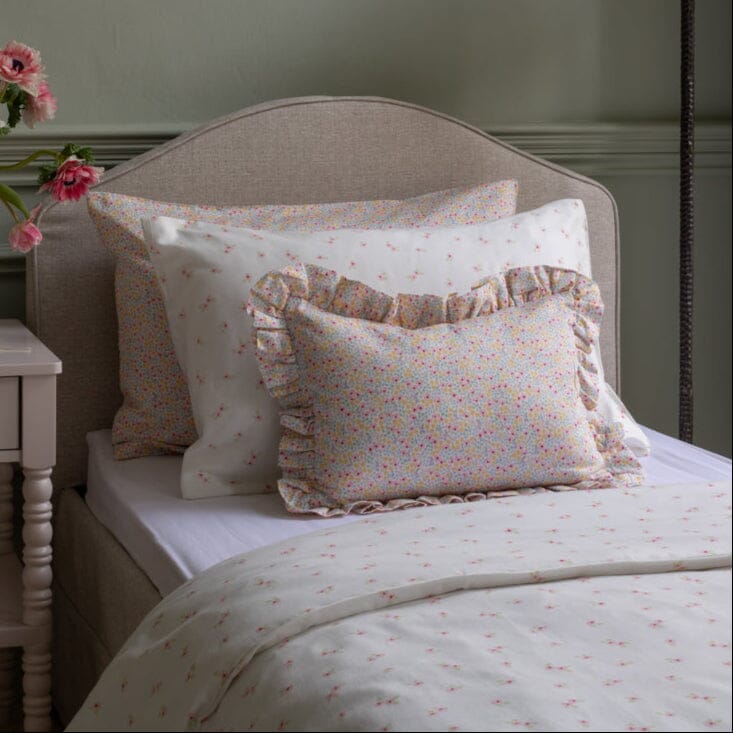 Rectangle Linen Frill Cushion - Wildflower Garden Avery Row Wholesale 