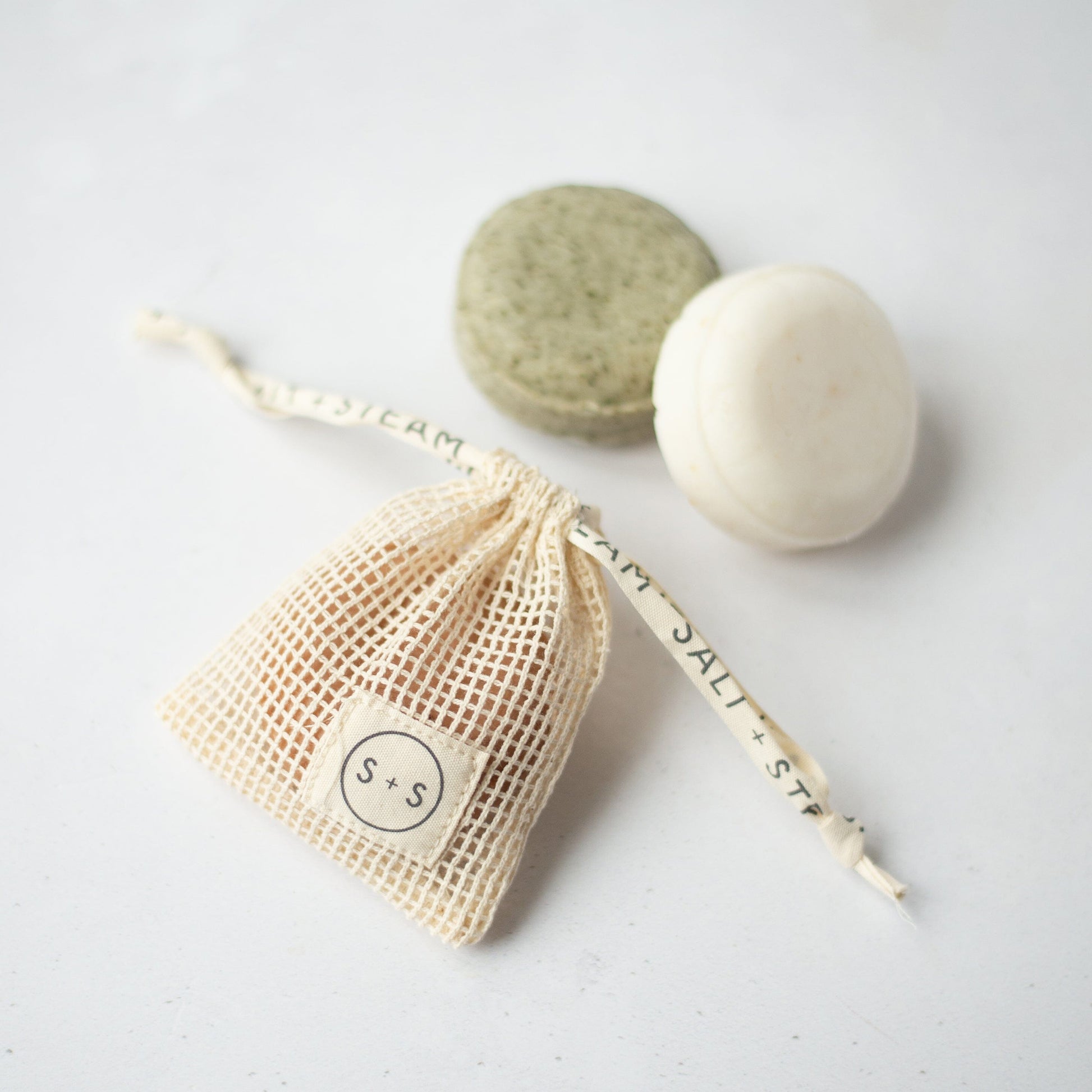 SHAMPOO BAR STORAGE BAG Shampoo Bar Salt + Steam 