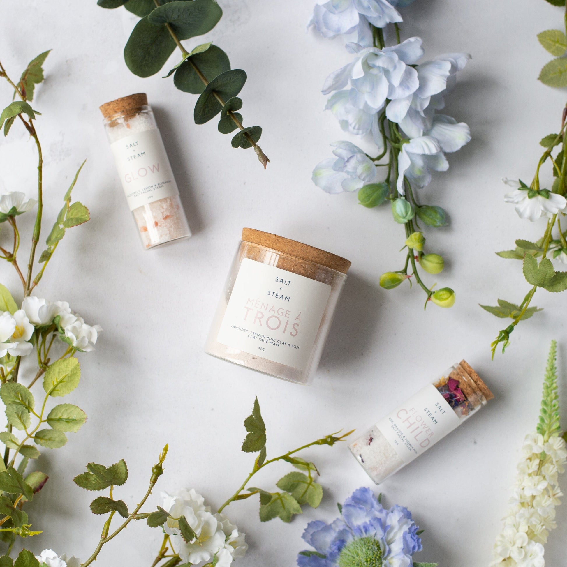 SPRING FACIAL GIFT SET Facial Steam Salt + Steam 
