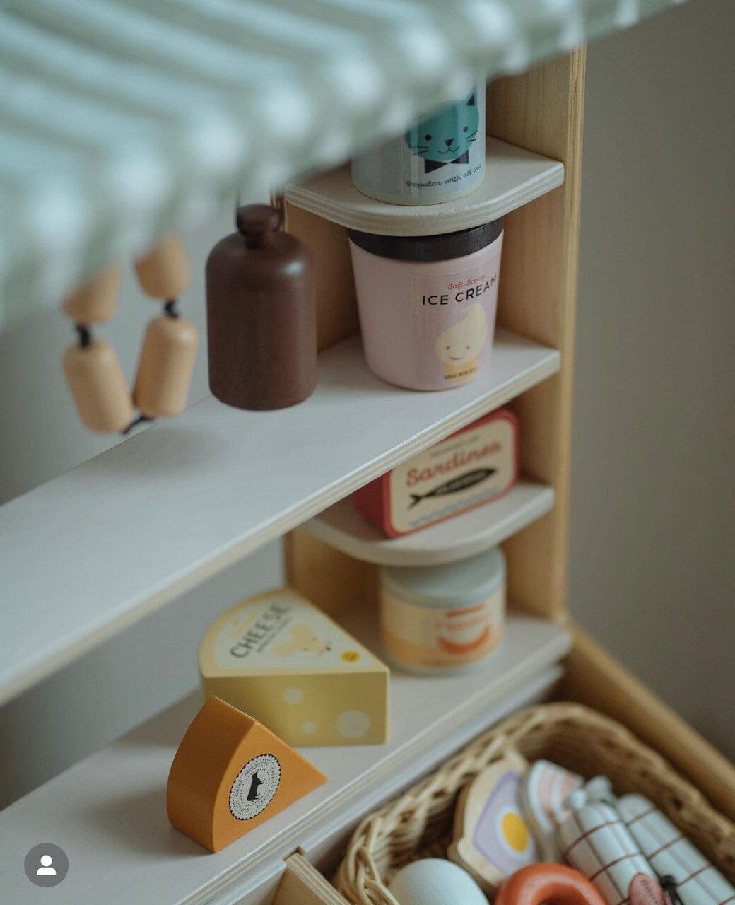 Supermarket Grocery Set Wooden toy food ThreadBeardesign 