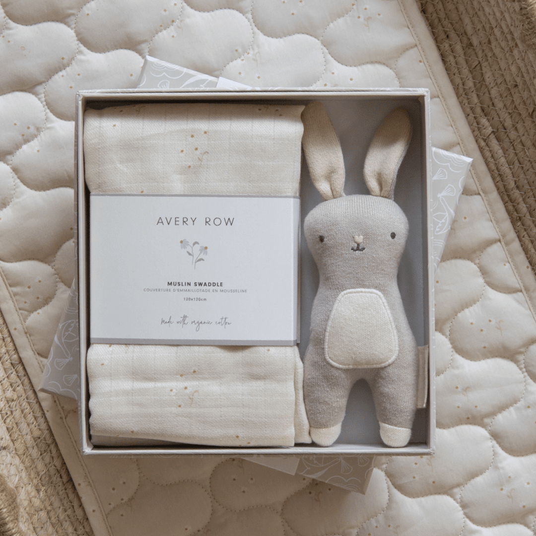 Swaddle & Cuddle New Baby Gift Set - Chamomile Avery Row Wholesale 