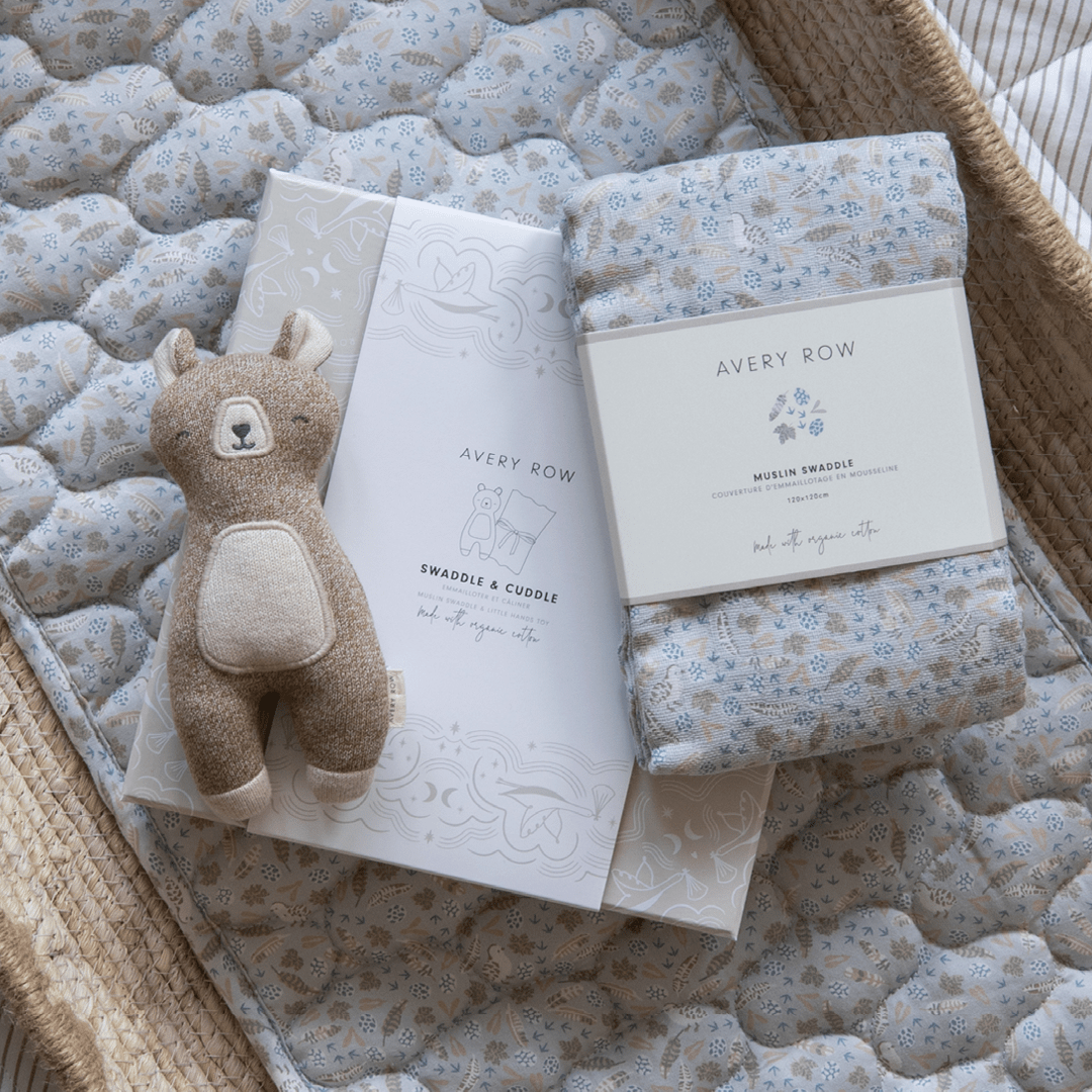 Swaddle & Cuddle New Baby Gift Set - Nature Trail Avery Row Wholesale 
