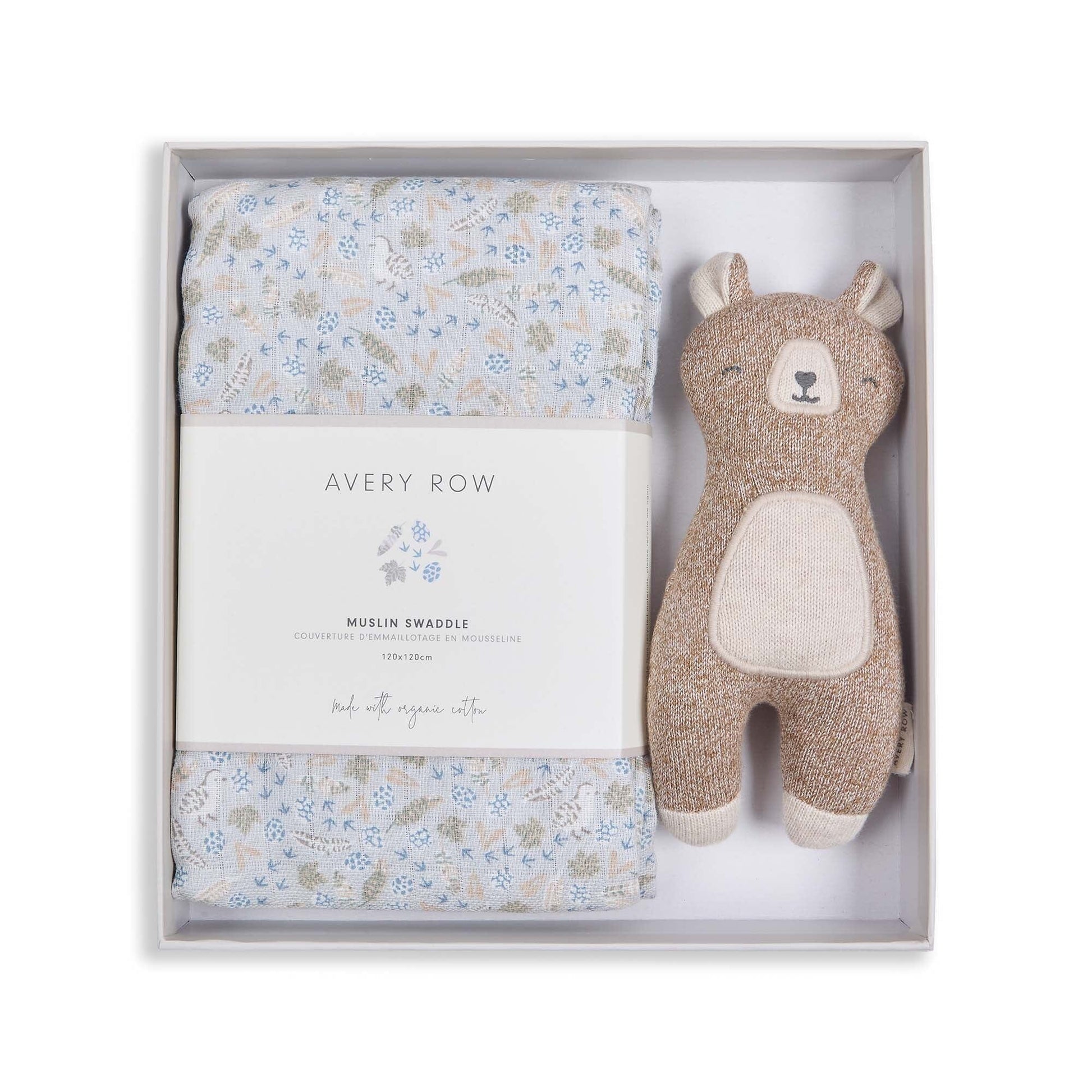 Swaddle & Cuddle New Baby Gift Set - Nature Trail Avery Row Wholesale 