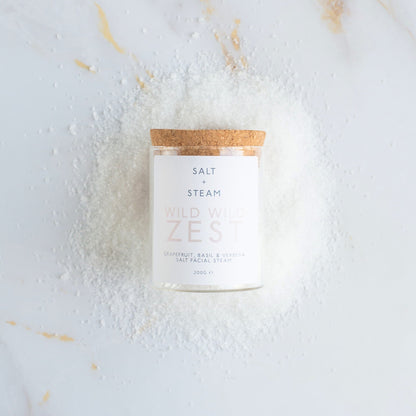 WILD WILD ZEST Facial Steam Salt + Steam Jar 