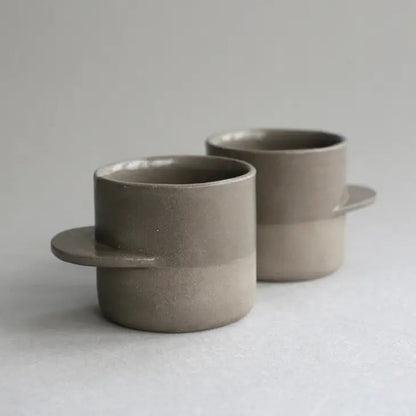 Alice Guillaume - Fin Espresso Cup - Anthracite Grey Ceramics Alice Guillaume Ceramics 