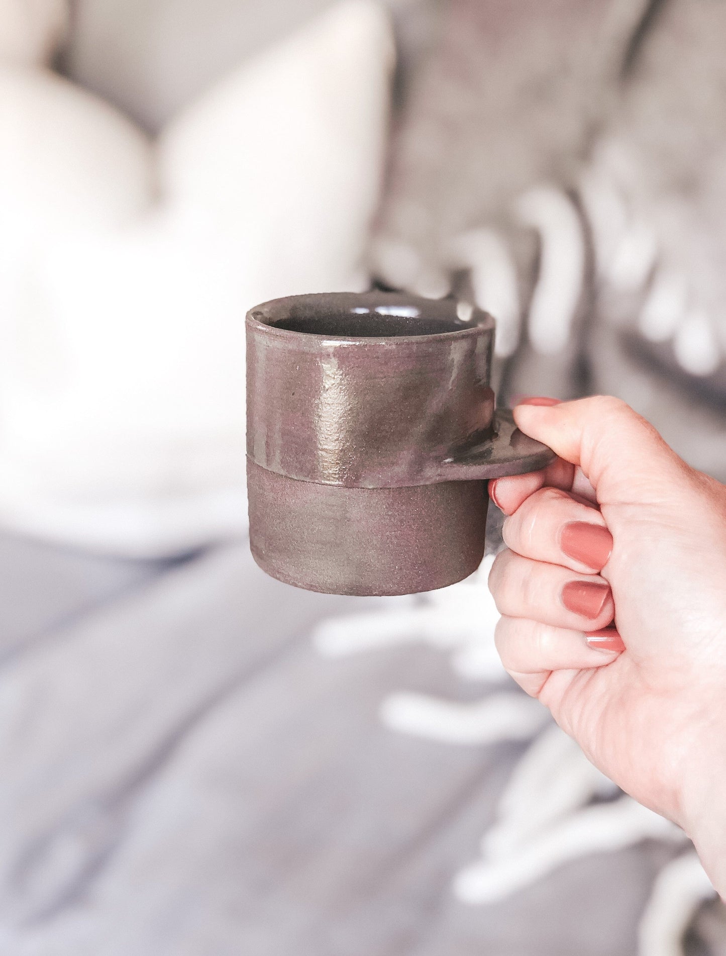 Alice Guillaume - Fin Espresso Cup - Anthracite Grey Ceramics Alice Guillaume Ceramics 