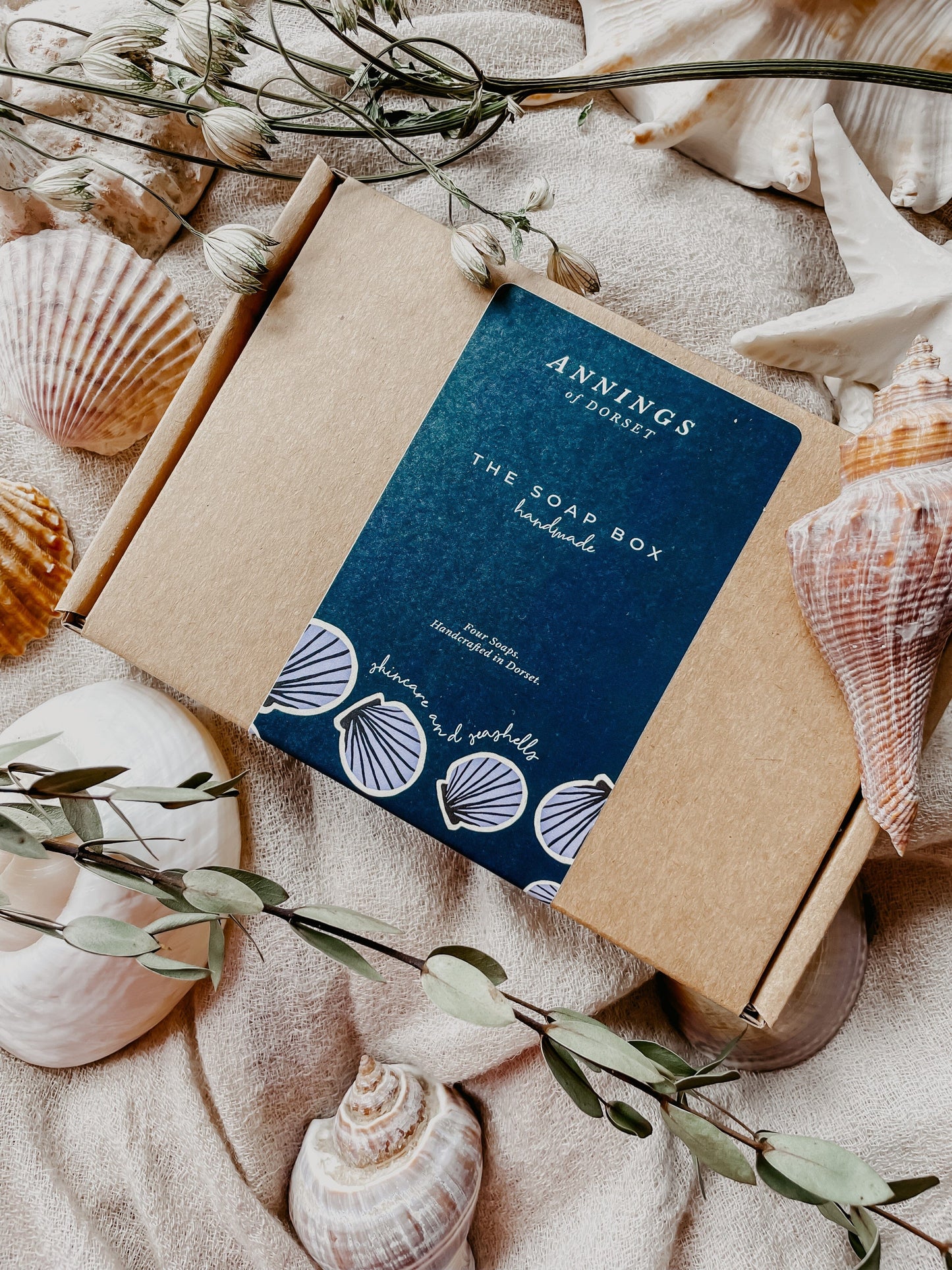 Annings of Dorset - Four Soap Gift Box Lavender Gift Set Annings of Dorset 