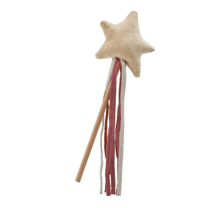 Avery Row - Gold Knitted Sparkle Star Wand Toy Wand Avery Row 