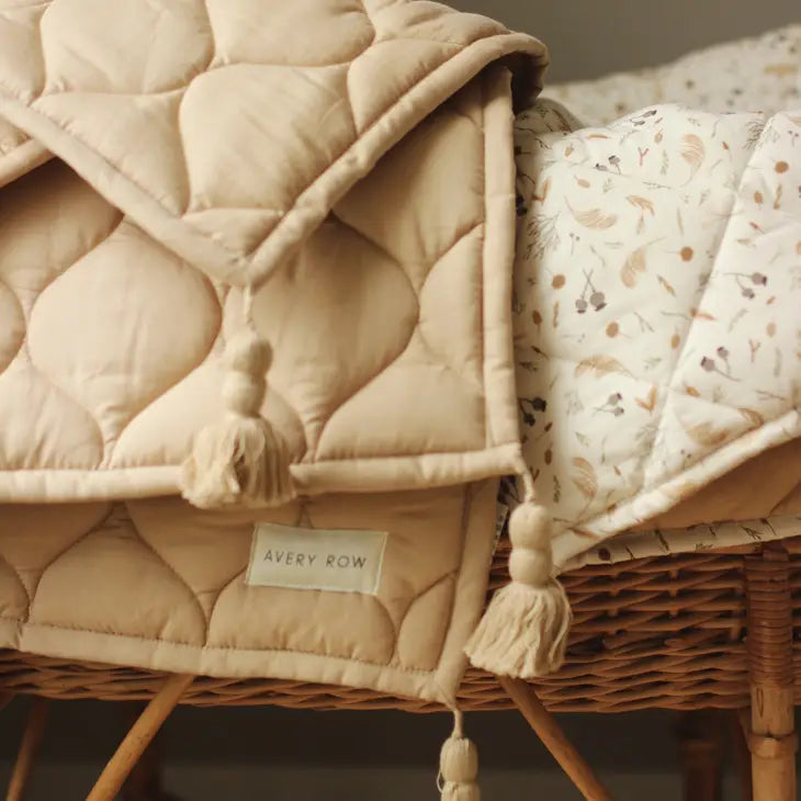 Avery Row - Organic Cotton Children's Quilt - Sesame Childrens Quilt Avery Row 