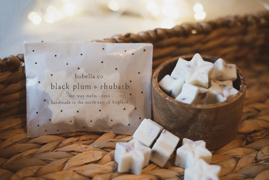 Black Plum & Rhubarb Soy Wax Melts Bobella Co. 